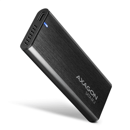 AXAGON External USB-C 3.2 Gen 2 metal box for M.2 SATA SSD disks | EEM2-SBC – image 1