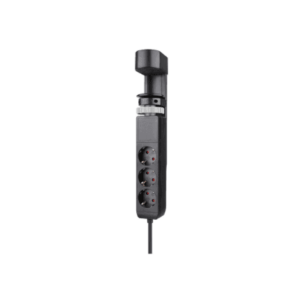 Neomounts | Desk socket with clamp and USB-C and USB-A ports - Quick charge | DS22-840BL6 – image 1