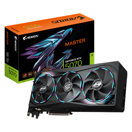 Gigabyte AORUS GeForce RTX 5070 MASTER 12G · NVIDIA · 12 GB – image 1