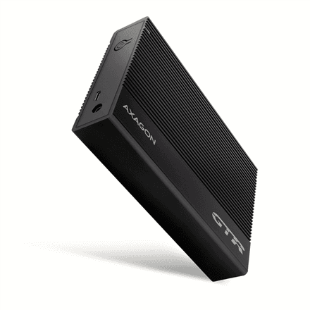AXAGON Ribbed aluminum USB 3.2 Gen 1 - SATA 6G external box for 3.5" HDD | EE35-GTR – nuotrauka 1