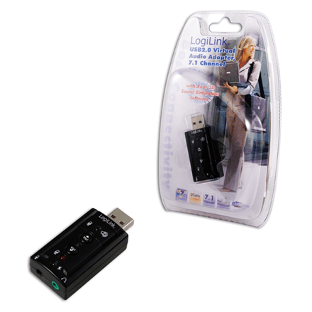 Logilink | USB Audio adapter, 7.1 sound effect – nuotrauka 1