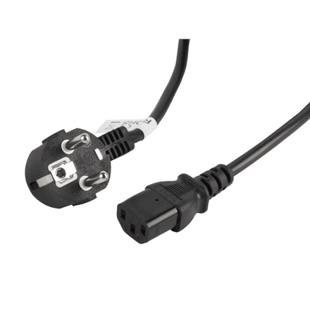 Lanberg | CEE 7/7 to IEC 320 C13 Power Cord | CA-C13C-11CC-0030-BK – image 1