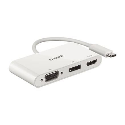D-Link | 3-in-1 USB-C to HDMI/VGA/DisplayPort Adapter | DUB-V310 | USB hub | USB Type-C – nuotrauka 1