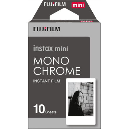 Fujifilm | Instax Mini | Monochrome (10pl) Instant Film | 54 x 86 mm | Quantity 10 – image 1