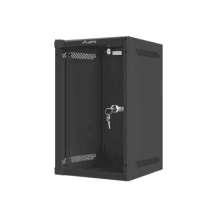 Lanberg Rack cabinet 10" wall-mount 9U/280x310 (flat pack) with glass door – nuotrauka 1