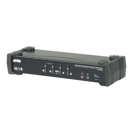 Aten | 4-Port USB3.0 4K DisplayPort KVMP Switch with Built-in MST Hub | CS1924M – nuotrauka 1