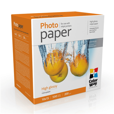 ColorWay Photo Paper, 500 sheets | High Glossy | 200 g/m² | 10x15 – nuotrauka 1