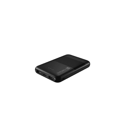 Natec | Power Bank | Trevi Compact | 5000 mAh | 1 x USB-C, 2 x USB A | Black – nuotrauka 1