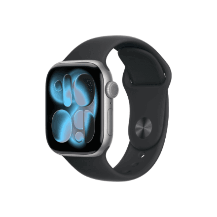 Apple Watch Series 11 GPS + Cellular 42mm Space Grey Aluminium Case with Black Sport Band - M/L | Apple – image 1