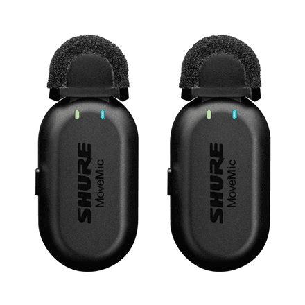 Shure | MoveMic Two Channel Wireless Lavalier Microphones | Bluetooth | Noise reduction – image 1