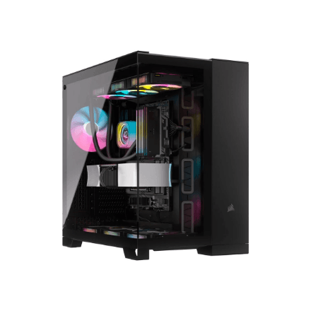 Corsair Dual Chamber PC Case | iCUE LINK 6500X RGB | Black | Mid Tower | ATX – nuotrauka 1
