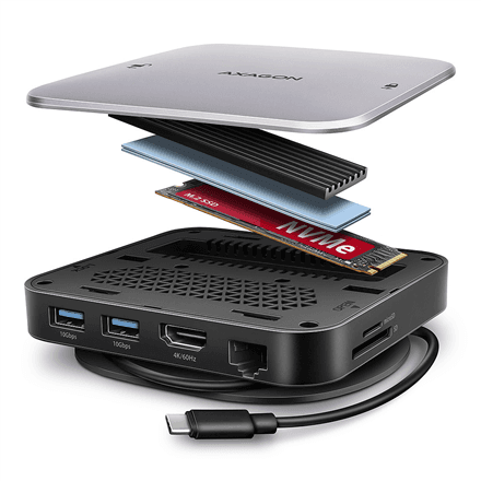 AXAGON USB-C 10Gbps UFO 9in1 Hub | HMC-UFO – image 1