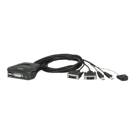Aten 2-Port USB DVI Cable KVM Switch with Remote Port Selector · Aten · Remote Port Selector – nuotrauka 1