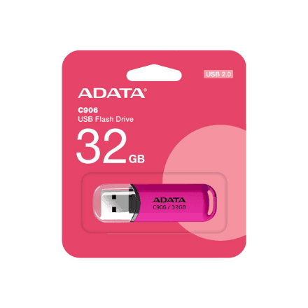 ADATA | USB Flash Drive | C906 | 32 GB | USB Type-A | Pink – image 1
