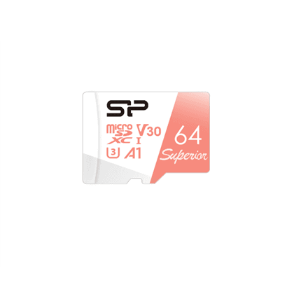 Silicon Power Superior | 64 GB | microSDXC | Flash memory class 10 – image 1