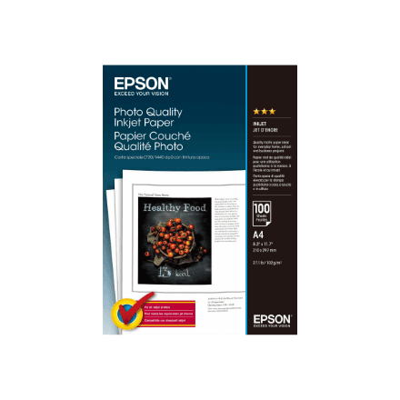 Epson Photo Quality Inkjet Paper - A4 - 100 sheets – image 1