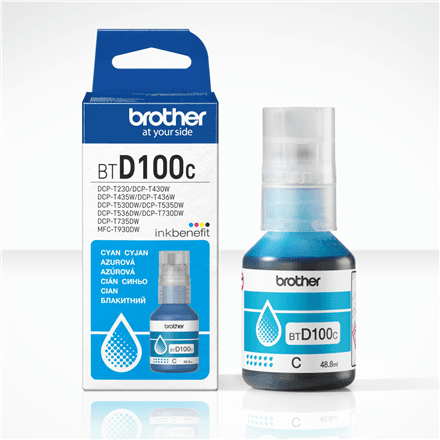 Brother BTD100C | Ink Bottle | Cyan – image 1