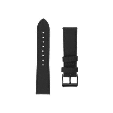 Fixed | Leather Strap with Quick Release 22mm for Smartwatch | Black – image 1