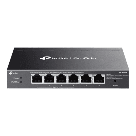 TP-LINK ES206GP Omada 6-Port Gigabit Easy Managed Switch with 4-Port PoE+ | TP-LINK – nuotrauka 1