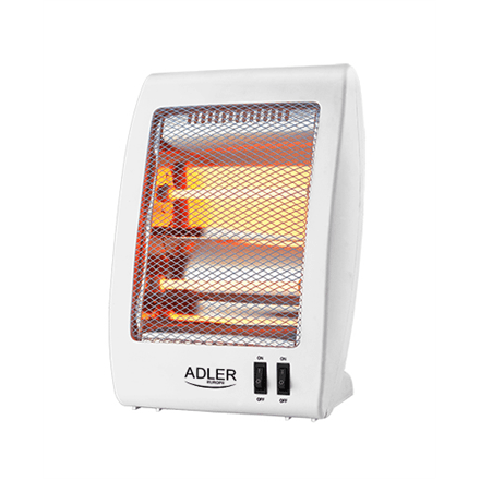 Adler | Heater | AD 7709 | Halogen Heater | 800 W | Number of power levels 2 | White – nuotrauka 1