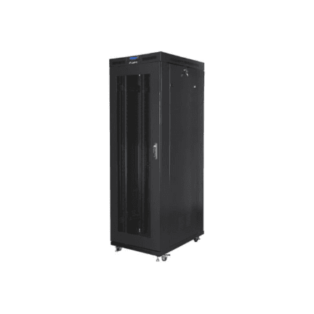 Lanberg Rack cabinet 19" free-standing 27U/800x1200 (flat pack) with mesh door, LCD – nuotrauka 1