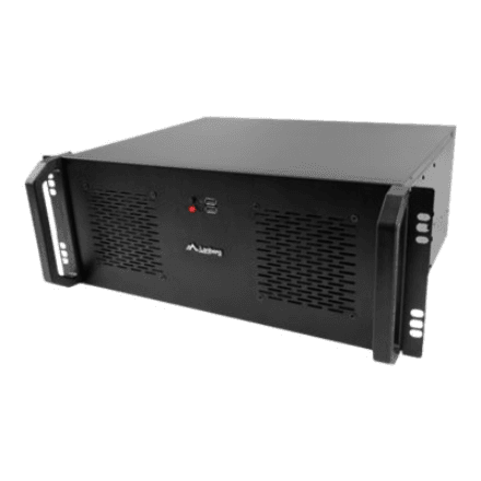 Lanberg | Rackmount server chassis lanberg ATX 350/10 19"/4U | Black – image 1