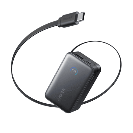 Anker Nano Power Bank 45W with Built-In Retractable USB-C Cable · A1638H11 · 10000 mAh – image 1