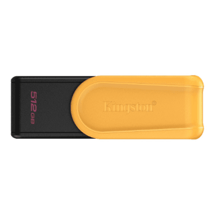 Kingston USB Flash Drive | DataTraveler Exodia S | 512 GB | USB Type-A | Black/Yellow – image 1