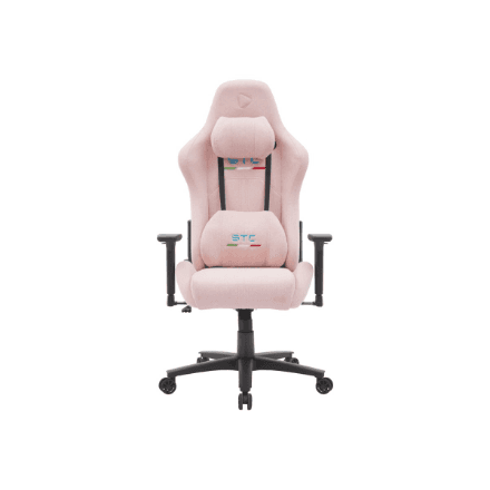 Onex STC Snug L Series | Gaming Chairs | Short Pile Linen; Metal; Nylon base | Pink – nuotrauka 1