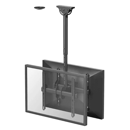 Neomounts NM-C440DBLACK Dual monitor/TV mount ceiling · Adjustable Height, Rotate, Tilt, Swivel · 32-60 " – image 1