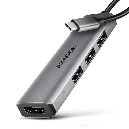 AXAGON USB-C 5Gbps STARTER 4in1 Hub | HMC-H3A – nuotrauka 1