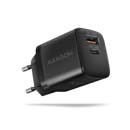 AXAGON Sil wallcharger 2x port (USB-A + USB-C), 30W | ACU-PQ30 – nuotrauka 1