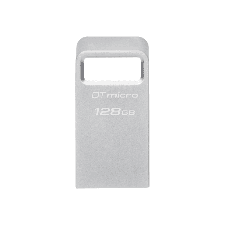 Kingston | USB 3.2 Flash Drive | DataTraveler micro | 128 GB | USB Type-A | Silver – nuotrauka 1