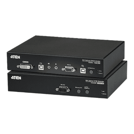 Aten | USB DVI Optical KVM Extender | CE690 | 1920 x 1200 at 20km – image 1