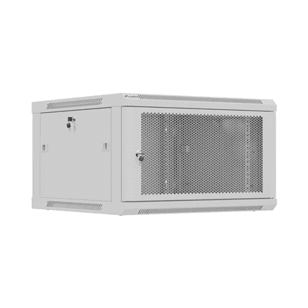 Lanberg Wall mounted installation cabinet 19" 9U 600X600 | WF01-6606-23S | Grey – image 1