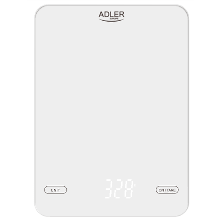 Adler | Kitchen Scale | AD 3177w | Maximum weight (capacity) 10 kg | White – nuotrauka 1
