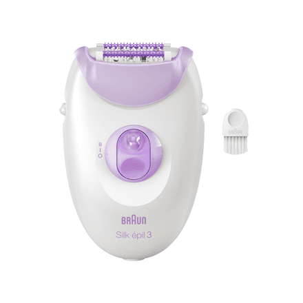 Braun Epilator | SE3-000 Silk épil 3 | Number of power levels 2 | White/Purple – nuotrauka 1
