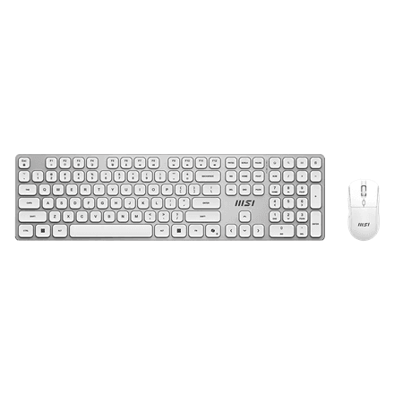 MSI FORGE K210 WIRELESS COMBO WHITE US · Keyboard and Mouse Set · Wireless – nuotrauka 1