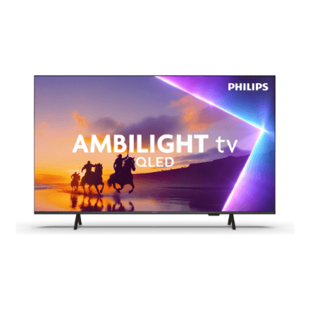 Philips 4K QLED Ambilight TV | 43PUS8450/12 | 43 | Smart TV | TITAN OS | UHD | Black – image 1
