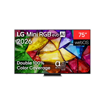 LG 75MRGB87B3B 75" (189 cm) 4K Mini RGB evo Smart TV | LG – nuotrauka 1