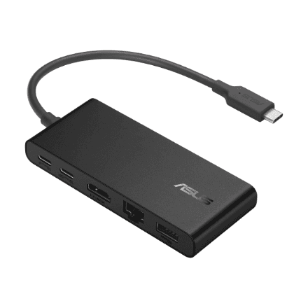 Asus Dual 4K USB-C Dock DC201 · Ethernet LAN (RJ-45) ports 1 · USB 3.0 (3.1 Gen 1) Type-C ports quantity 3 – nuotrauka 1