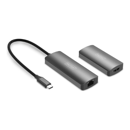 Digitus | 4K Video Extender (USB-C - HDMI), 30 m | DS-55343 | Black – nuotrauka 1