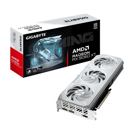Gigabyte Radeon RX 9060 XT GAMING OC ICE 16G · AMD · 16 GB – nuotrauka 1