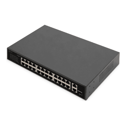 Digitus 24 Port Fast Ethernet PoE Switch – image 1