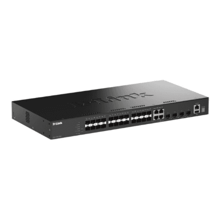 D-Link 20 Ports SFP + 4X GE/SFP Combo + 4 Ports 10G SFP+ Stackable Smart Switch | D-Link – image 1