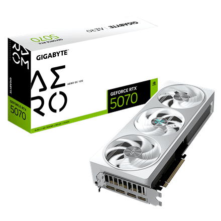 Gigabyte GeForce RTX 5070 AERO OC 12G · NVIDIA · 12 GB – image 1
