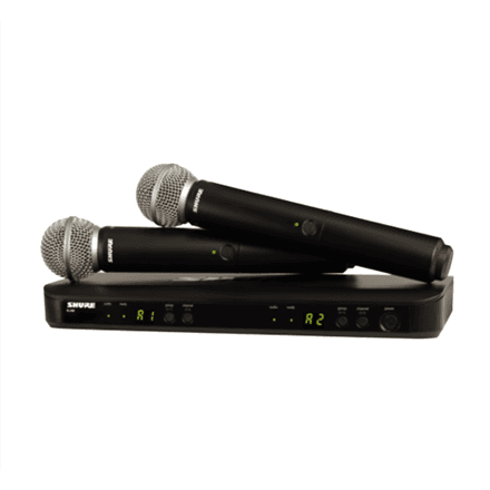 Shure Wireless Dual Vocal System with two SM58 – image 1