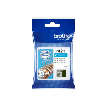 Brother LC421C | Ink Cartridges | Cyan – image 1