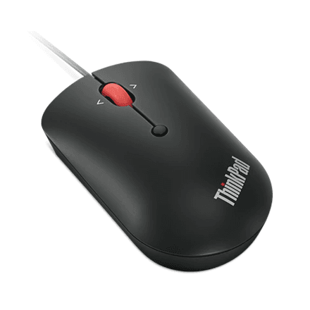 Lenovo | ThinkPad USB-C Wired Compact Mouse | USB-C | Raven black – nuotrauka 1