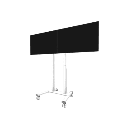Neomounts Floor stand ADM-875WH2 Dual screen adapter – nuotrauka 1